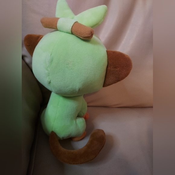 2022 Pokémon Grookey Grass Monkey 8" Plush Stuffed Animal - Picture 4 of 9